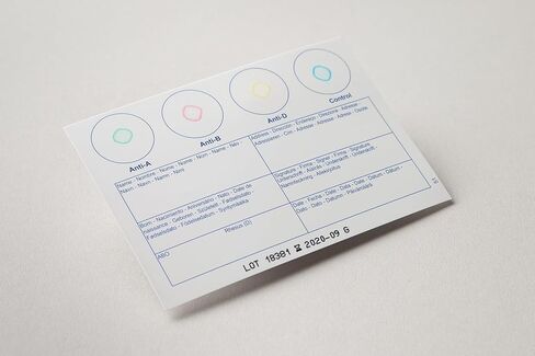 Eldon Blood Typing Kit, 4 Pack, Determine ABO and Rh Blood Groups, Home Testing, Results in Minutes in Saudi Arabia