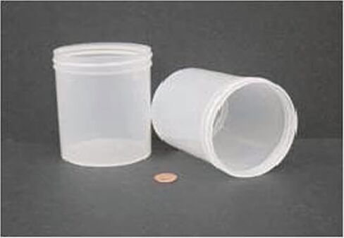 Globe Scientific 6399 Wide Mouth Jar with 89mm Opening, 480mL, PP, 3-1/8" Diameter, 4" Height, Screw Cap Packaged Separately, Pack of 180 in Saudi Arabia