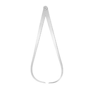 Outside Calipers - [10 Inch] Friction Joint Stainless Steel Measurement Tool for Size Measuring Use, Silver Tone
