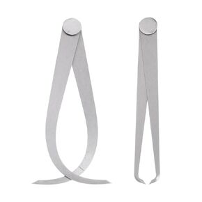 Firm Joint Inside Outside Caliper Set - [16 Inch] Stainless Metal Firm Friction Joint Measurement Tool for Size Measuring Use, Silver Tone