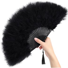 JOHOUSE Rainbow Fan, Large Folding Hand Rave Fan Chinease Japanese Feather Fans Pride Festival Fan Gift Fan Craft Fan Folding Fan Dance Fans