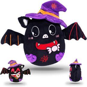 Halloween Ghost Pumpkin Plush,Pumpkin Plush Combined With Ghost Plush Toy,Soft Ghost Pillow With Pumpkin for Kids - Two-sided Plush - Halloween Decor Hugging Stuffed Ghost toys Gifts for Girls Boys