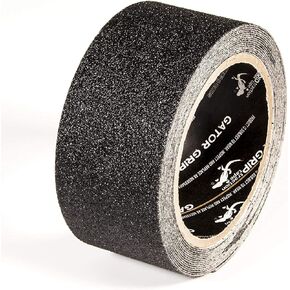 Premium Grade 60 Grit Anti-Slip Adhesive Tape, Indoor/Outdoor, Great for Stairs, Docks, Boats & Ramps, Black, 4 inch x 60 ft, RE160