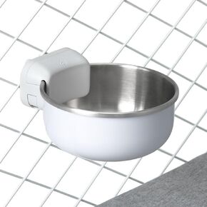 Diggs Stainless Steel Crate Bowl I Convenient I Spill-Proof Feeding I Universal Crate Attachment (30oz)