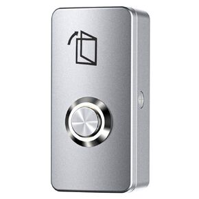 Push to Exit Button for Door Access Control System Zinc Alloy Shell NO/COM Output Mini Size Classic Shape