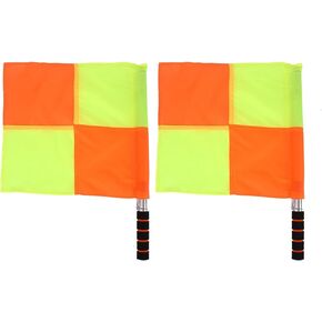 Chequered Flag With Storage Bag Signaling Flag For Sports Match Soccer Football Hockey Training 2pcs in Kuwait