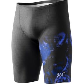 361° Swim Jammers for Men, Pro Racing Training Swimsuit, Chlorine Resistant Endurance Mens Swim Suit Swimwear Tech Pant