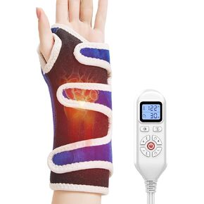 Heating Pad for Wrist,Heated Wrist Brace for Carpal Tunnel Pain,Electric Wrist Heating Pad for Pain Relief, Auto Shut Off,Heated Wrist Wrap for Arthritis,Sprains Trigger Thumb