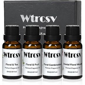 Hotel Fragrance Oils, Essential Oil Blend for Home, Soap & Candle Making Scents, Aromatherapy Fragrance Oils Gift Set 4x20ml