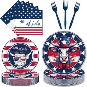 My First Rodeo Birthday Party Supplies - Western Cowboy 1st Party Decorations for Boy Baby Shower My First Rodeo Plates Napkin Forks Tableware Set | Serves 24 Guests