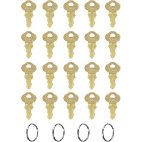 2055 Dispenser Key for Bradley's Multi-Purpose dispensers, Including Toilet Tissue, seat Cover and Waste Receptacle, Multi fold&roll Towel, and Liquid soap dispensers. Pack 20