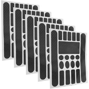 5pcs Carbon Fiber Bike Frame Chain Protection Pads, Chainstay Protector Mountain Bike Chain Road Bike Folding Frame