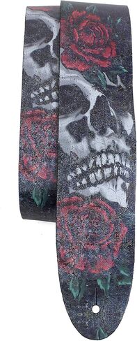 Perri's Leathers Ltd. - Guitar Strap - Direct To Leather - Jesus Fish- Adjustable - For Acoustic/Bass/Electric Guitars - Made in Canada (P25DTL-11046) in Saudi Arabia