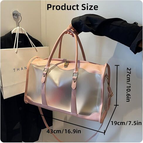 LENGO Semitransparent Travel Bag Men's Women's Sports Bag Gym Waterproof Slant Travel Bag Travel Sports Hospital Weekend Away Duffel Bag in Saudi Arabia