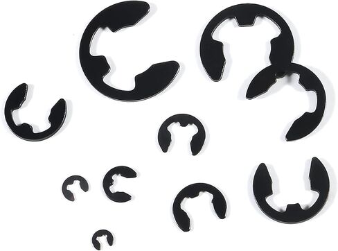 DIANN 120pcs E-Clip Assortment Kit E-Clip External Retaining Ring Assortment Set 10 Sizes M1.5-10 Circlip Snap Retainer Rings Opening Snap Ring Circlip Set in Kuwait