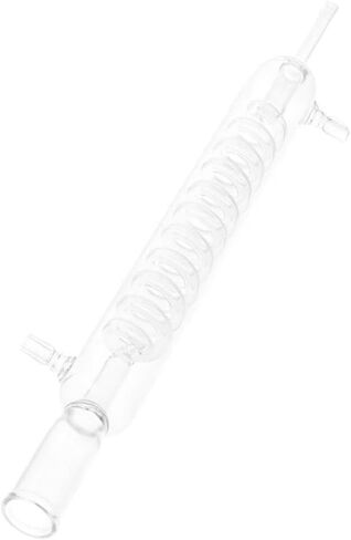 Graham Condensers,Glass Condenser Tube,Glass Condenser Tube Jacket Length Lab Glass Condenser,Chemistry Experiment Chemistry lab Glassware Tool in Saudi Arabia