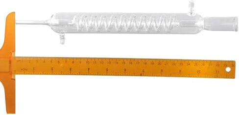 Graham Condensers,Glass Condenser Tube,Glass Condenser Tube Jacket Length Lab Glass Condenser,Chemistry Experiment Chemistry lab Glassware Tool in Saudi Arabia