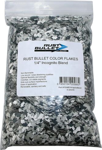 RUST BULLET - رقائق ألوان خرسانية زخرفية - قم بتخصيص طلاء الخرسانة الخاص بك - كيس 1 رطل - طلاء أسمنتي للخرسانة الخارجية - رقائق زخرفية خرسانية لون خلط الخرسانة - مزيج متخفي in Kuwait