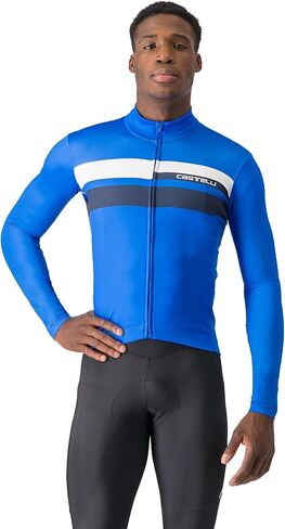 Castelli Men’s Lineare Jersey, Long Sleeve Full Zip Up Fleece Lined Jersey for Road & Gravel Cycling, Biking in Saudi Arabia