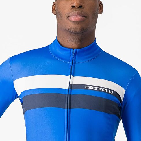 Castelli Men’s Lineare Jersey, Long Sleeve Full Zip Up Fleece Lined Jersey for Road & Gravel Cycling, Biking in Saudi Arabia