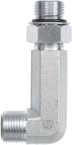 Brennan Industries FS6801-LL-08-08-NWO-FG مصنوع من الفولاذ المطروق 90 ​​درجة مرفق بحلقة دائرية طويلة للغاية، 13/16 بوصة - 16 NPT x 3/4 بوصة -16 خيط NPT، وجه ذكر 1/2 بوصة ختم × 1/2 بوصة ذكر قابل للتعديل على شكل حرف O in Saudi Arabia