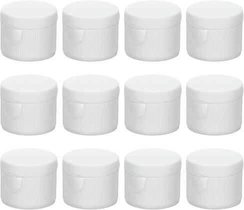 PATIKIL 20/410 Bottle Emptying Cap, 12pcs Plastic Replacement Flip It Top Dispensing Caps for Squeeze Shampoo and Lotion Bottles in Saudi Arabia