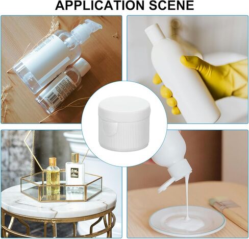 PATIKIL 20/410 Bottle Emptying Cap, 12pcs Plastic Replacement Flip It Top Dispensing Caps for Squeeze Shampoo and Lotion Bottles in Saudi Arabia