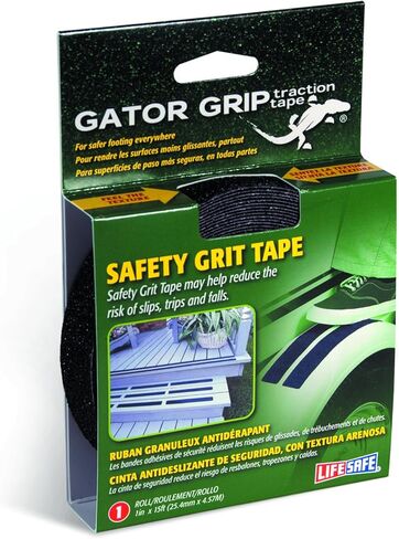Premium Grade 60 Grit Anti-Slip Adhesive Tape, Indoor/Outdoor, Great for Stairs, Docks, Boats & Ramps, Black, 4 inch x 60 ft, RE160 in Saudi Arabia