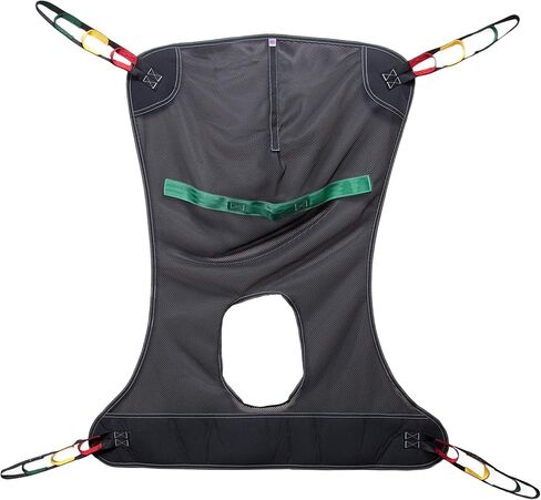 Graham-Field FMC116 Lumex حبال لكامل الجسم مع فتحة صوان لرفع المرضى، نسيج شبكي، مقاس X-Large، بوزن 450 رطلاً in Kuwait