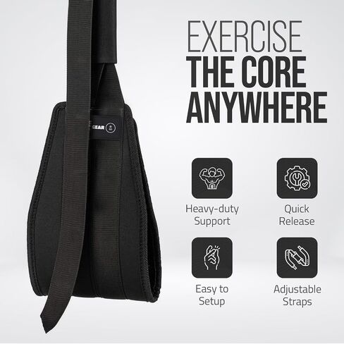 Abs Hanging Straps-Atg Pro Gear Padded & Adjustable Hanging Leg Raise Strap, ab hanging straps, Ab straps For Pull up Bar, Ab Sling Straps, Hanging Arm Straps For Abs, Pull Up Straps, Ab Workouts lift in Saudi Arabia