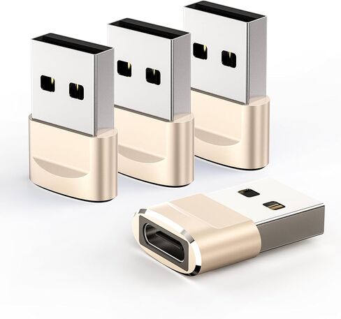 USB to USB C Adapter 4Pack,USBC Female to A Male OTG Charger Type C Converter for iPad Air Apple Watch Ultra iWatch 7 8 9,iPhone 13 14 15 Plus Pro Max,AirPods 3,Car,Samsung Galaxy S24 24 23 in Saudi Arabia