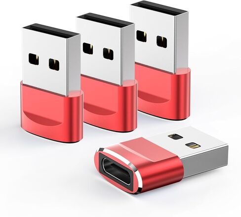 USB to USB C Adapter 4Pack,USBC Female to A Male OTG Charger Type C Converter for iPad Air Apple Watch Ultra iWatch 7 8 9,iPhone 13 14 15 Plus Pro Max,AirPods 3,Car,Samsung Galaxy S24 24 23 in Saudi Arabia