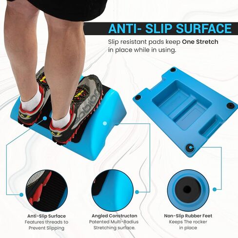 Multitask hands free while you stretch your calves for plantar fasciitis, foot pain, Achilles tendinitis, and more. Made in the USA. (Grey) in Saudi Arabia