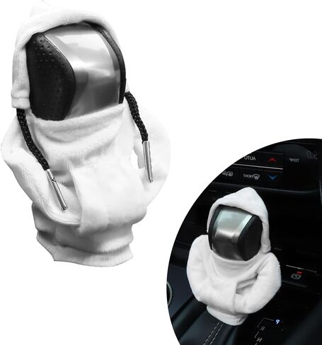 Car Shifter Knobs Cover Hoodie, Car Gear Shift Knob, Cute Hoodie for Car Gear, Automatic Shift Knobs Decoration, Car Interior Accessories (Orange) in Saudi Arabia