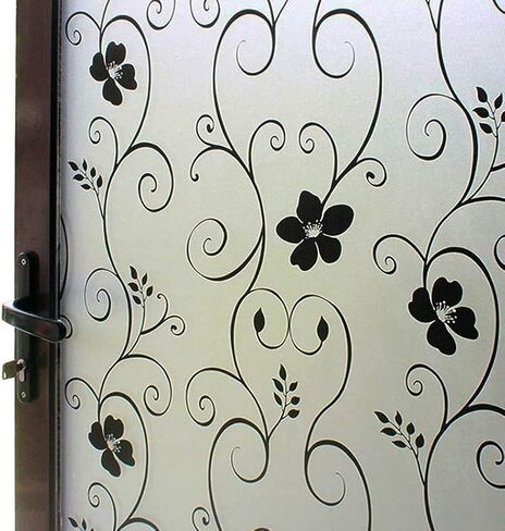 DUOFIRE Window Film Privacy,Stained Glass Window Film, Static Cling Window Cling, Privacy Film for Glass Windows No Glue Anti-UV Window Sticker for Bathroom Bedroom Office（11.8in. x 47.2in. in Saudi Arabia