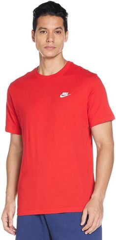 Nike Men's Sportswear Club T-Shirt (US, Alpha, XX-Large, Regular, Regular, Guava Ice/White) in Saudi Arabia
