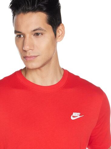 Nike Men's Sportswear Club T-Shirt (US, Alpha, XX-Large, Regular, Regular, Guava Ice/White) in Saudi Arabia