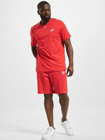 Nike Men's Sportswear Club T-Shirt (US, Alpha, XX-Large, Regular, Regular, Guava Ice/White) in Saudi Arabia