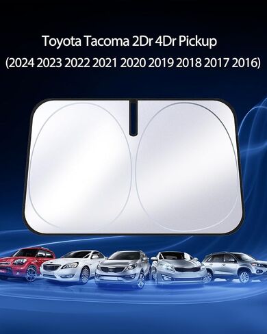 Sun Shade Front Windshield Compatible with Ford F150 2024-2021 Custom Fit for F-150 Lariat, King Ranch, Platinum, XL XLT Limited Raptor 2024 2023 2022 2021 Car Window Sunshade Cover Sun Visor in Saudi Arabia