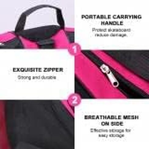 حقيبة تزلج دوارة من iayokocc، حقيبة تزلج مثلثة قابلة للتنفس ورياضات التزلج على الكتف من قماش أكسفورد in Kuwait