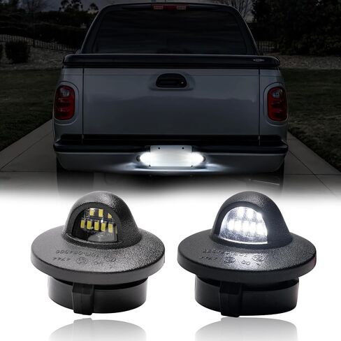 2 قطعة لوحة ترخيص LED أضواء العلامة لاستبدال 1980-2014 F150 / 1980-1997 F250 F350 أضواء لوحة ترخيص الشاحنة in Saudi Arabia