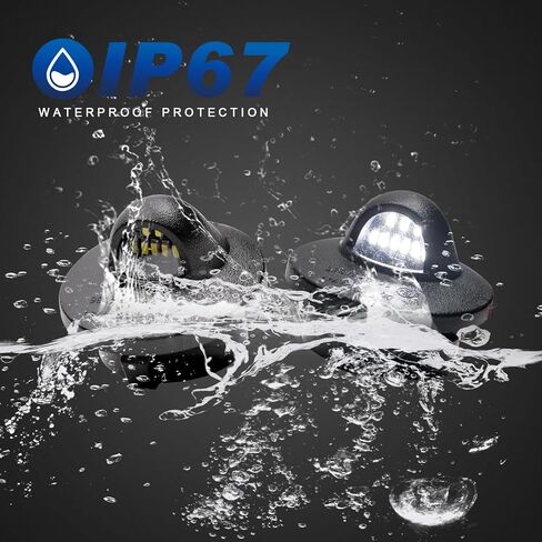 2 قطعة لوحة ترخيص LED أضواء العلامة لاستبدال 1980-2014 F150 / 1980-1997 F250 F350 أضواء لوحة ترخيص الشاحنة in Saudi Arabia
