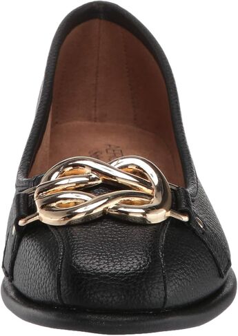 Aerosoles Women's Big Bet Ballet Flat, Soft Gold PU, 9 Wide in Saudi Arabia