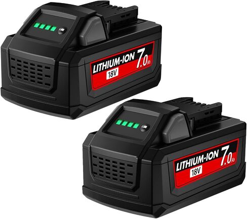 7.0Ah 12V استبدال البطارية لبطارية ميلووكي M12 ليثيوم 48-11-2401 48-11-2412 48-11-2411 48-11-2420 48-11-2410 أدوات لاسلكية 2 حزمة in Saudi Arabia