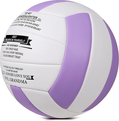 SYNGUCK Size 5 Volleyball Gift for Granddaughter Birthday Presents from Grandma Grandpa Personalized Indoor Outdoor Volleyball Ball,Engraved Volleyball Official (Without Pump) in Saudi Arabia