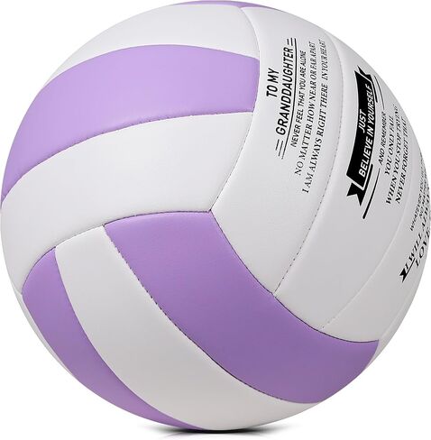SYNGUCK Size 5 Volleyball Gift for Granddaughter Birthday Presents from Grandma Grandpa Personalized Indoor Outdoor Volleyball Ball,Engraved Volleyball Official (Without Pump) in Saudi Arabia