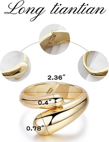 Long tiantian Gold Bracelets for Women Gold Cuff Bracelets for Women Chunky Bangle Bracelet Gold Jewelry for Women Pulseras para Mujer in Saudi Arabia