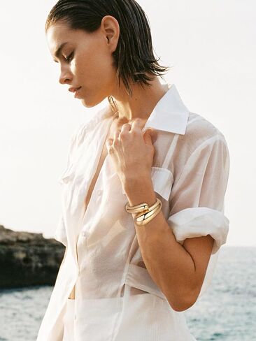 Long tiantian Gold Bracelets for Women Gold Cuff Bracelets for Women Chunky Bangle Bracelet Gold Jewelry for Women Pulseras para Mujer in Saudi Arabia