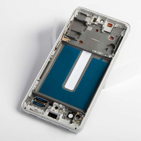 شاشة LCD أصلية S21 FE 5G G990 OEM + إطار جرافيت لهاتف Samsung Galaxy S21 FE SM-G990u/u1/w/b/e 6.4 بوصة شاشة LCD بديلة تعمل باللمس مجموعة محول رقمي in Saudi Arabia