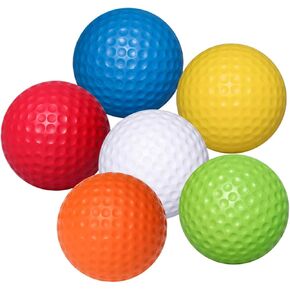 6pcs Mini Toy Foam Sponge Training Balls Pet Toys Balls for Toys in Bulk Soft Golf Ball Bulk Sponges Indoor Golf Balls Miniindoorgolf Flying Toy Mini Golf Miss Football Soft Ball